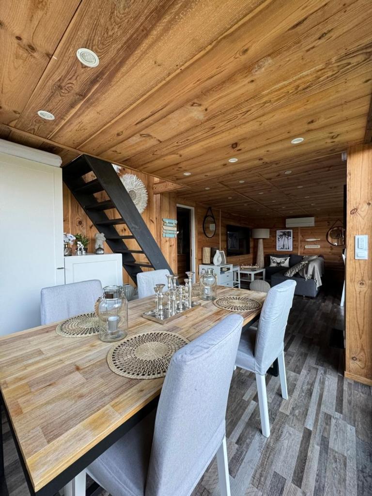 Chalet Et Jaccuzy Sur La Plage Biscarrosse Exterior foto